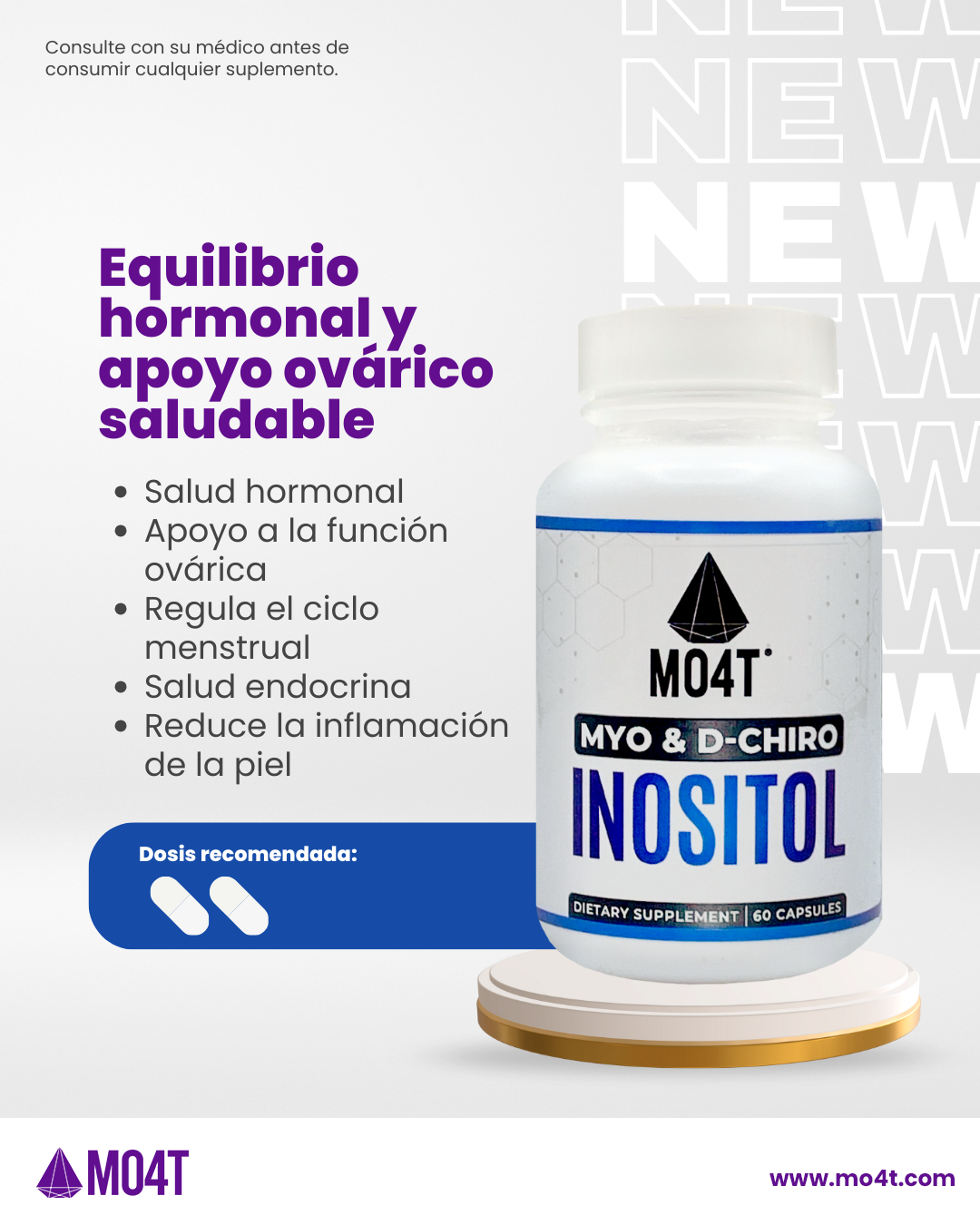 INOSITOL MYO & D-CHIRO  - Equilibro hormonal y apoyo ovárico