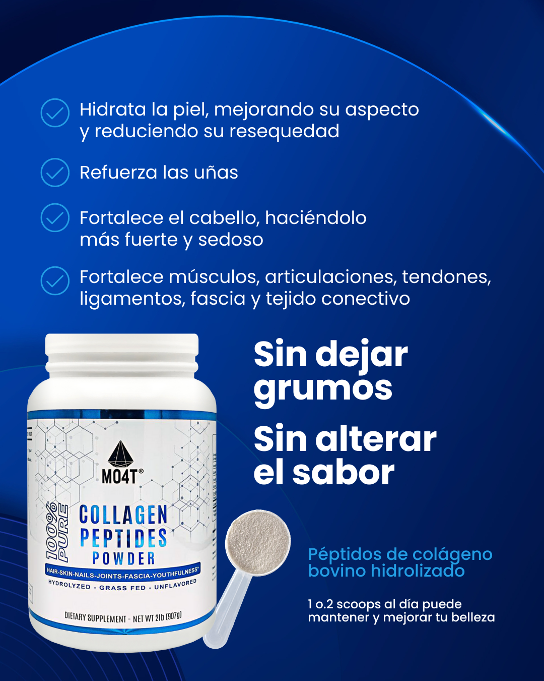 PÉPTIDOS DE COLÁGENO HIDROLIZADO - (Pack familiar,90 servicios)