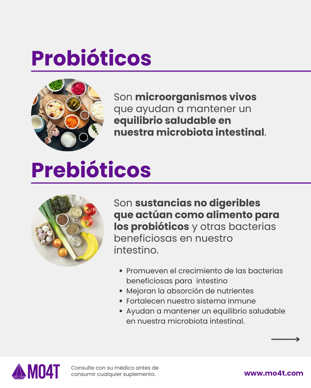 PROBIÓTICOS con prebióticos para tu salud intestinal