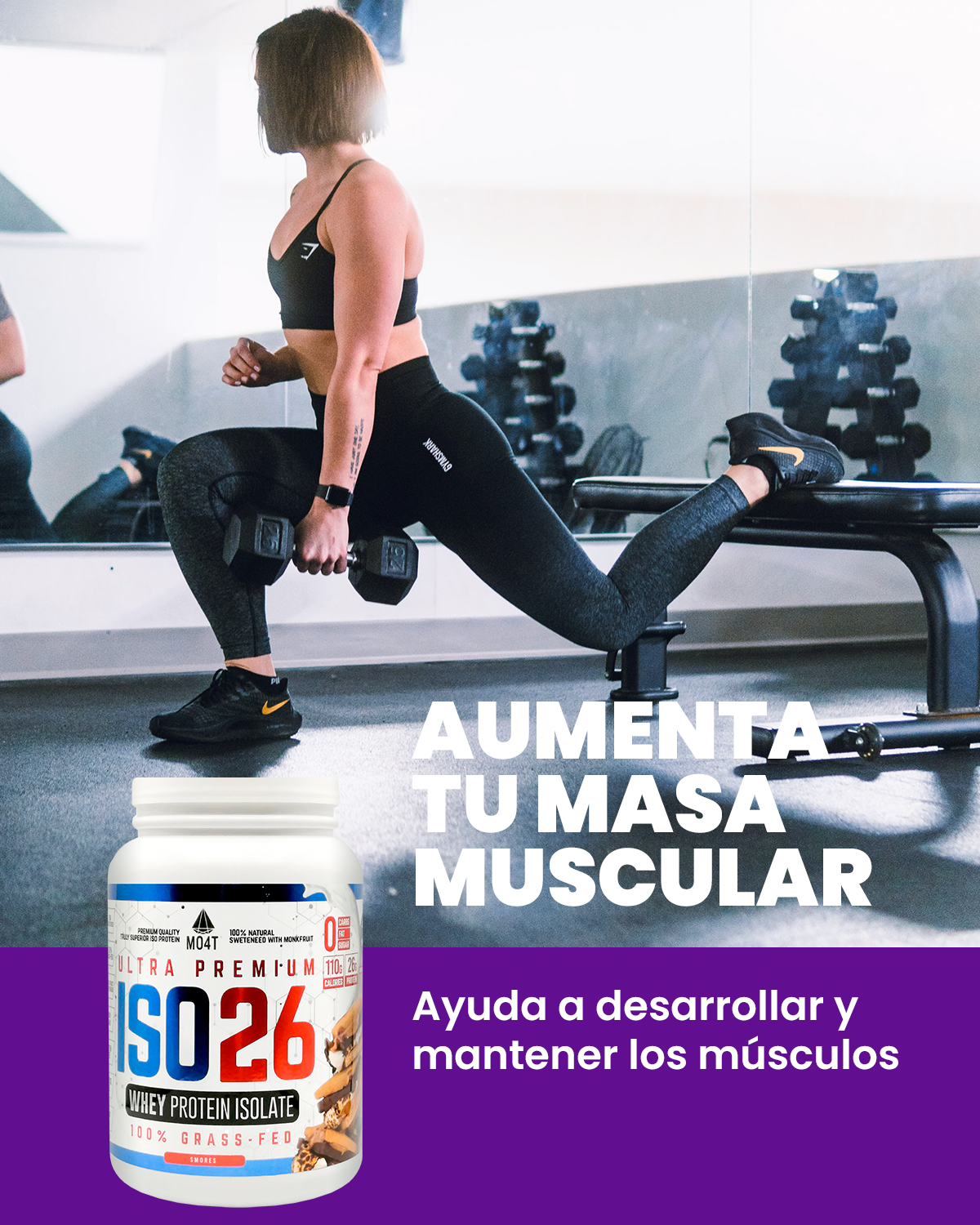 PROTEINA ISO26 (Premium Whey Protein Isolate) - Sabor Smores