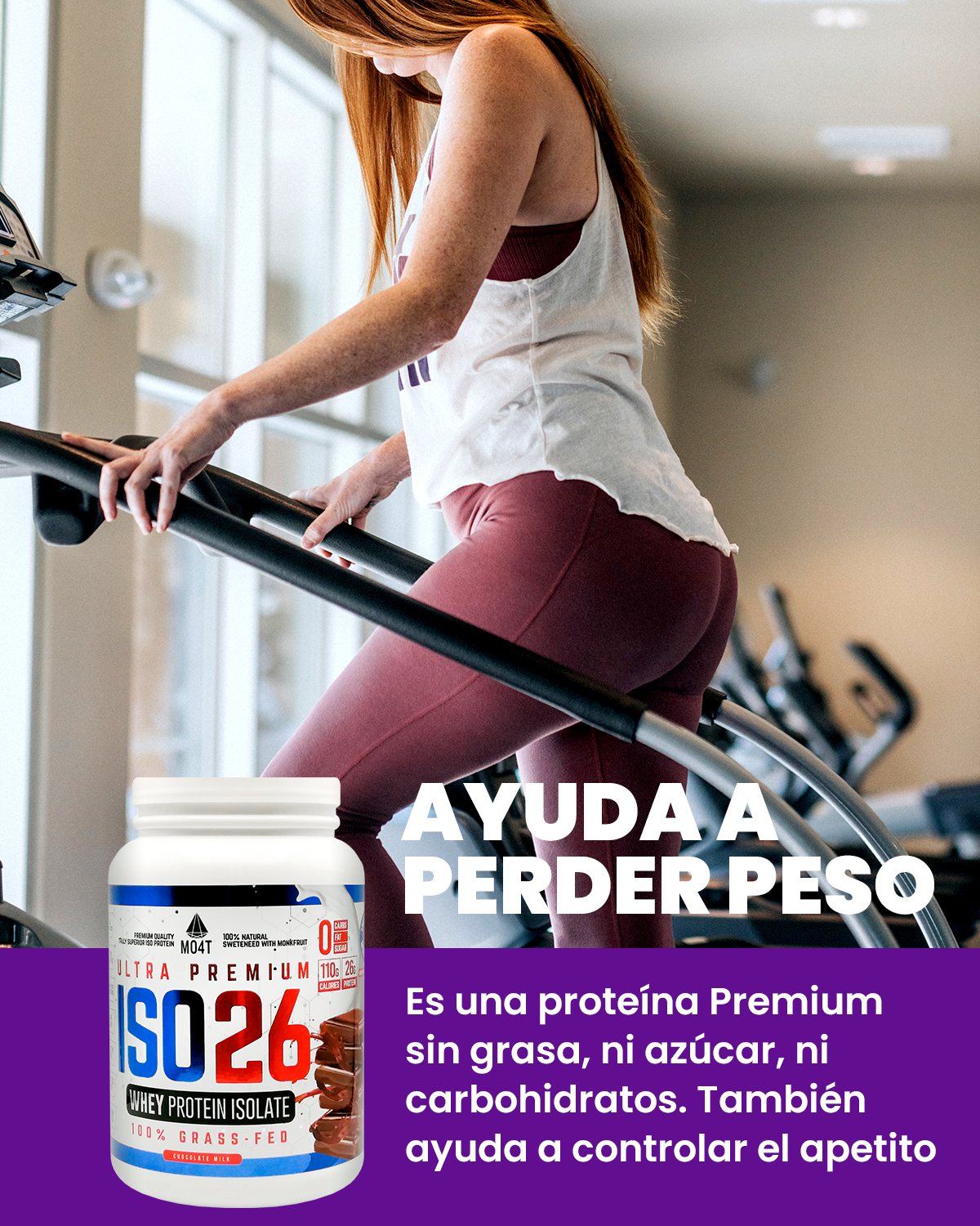 PROTEINA ISO26 (Premium Whey Protein Isolate) - Sabor Chocolate Milk