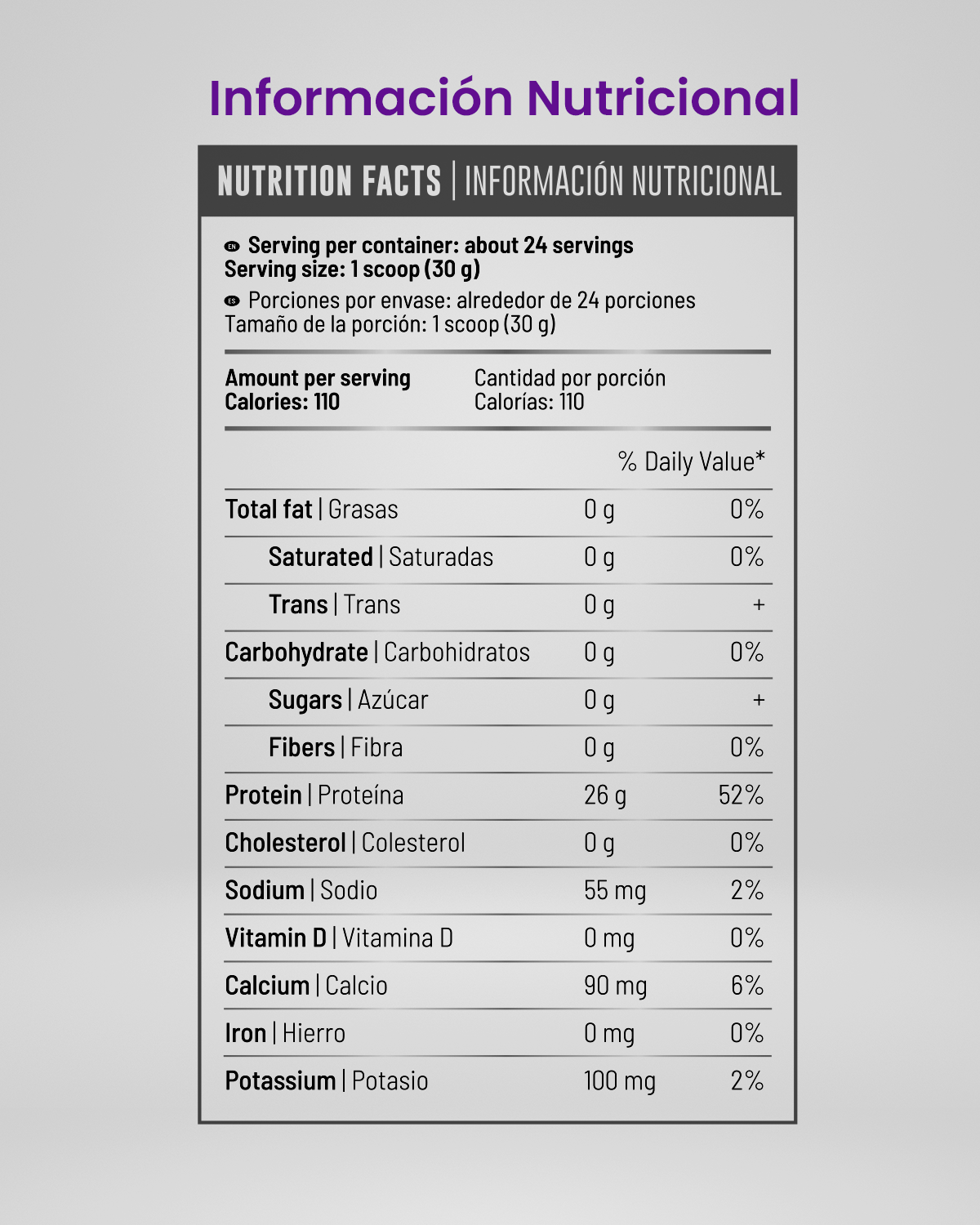 PROTEINA ISO26 (Premium Whey Protein Isolate) - Sabor Cookies & Cream